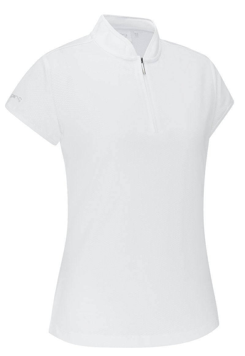 PING Evetta Jacquard polo da donna, bianco