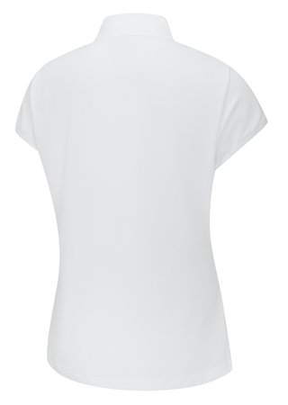 PING Evetta Jacquard polo da donna, bianco