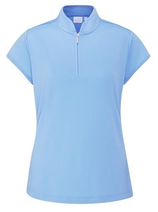 PING Evetta Jacquard polo da donna, infinity blue