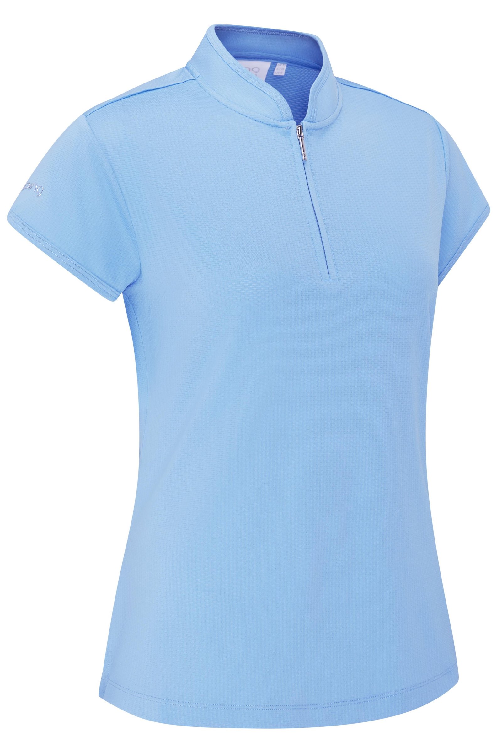 PING Evetta Jacquard polo da donna, infinity blue