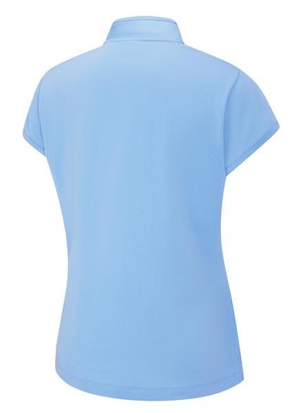 PING Evetta Jacquard polo da donna, infinity blue