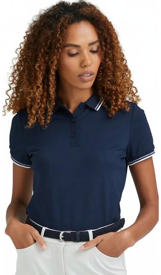 PING Viviana Tipped polo da donna, navy