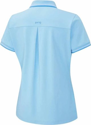 PING Viviana Tipped polo da donna, baltic sea
