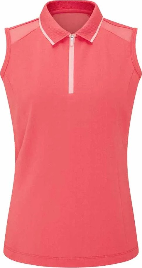 PING Eben Sleeveless polo da donna, paradise pink