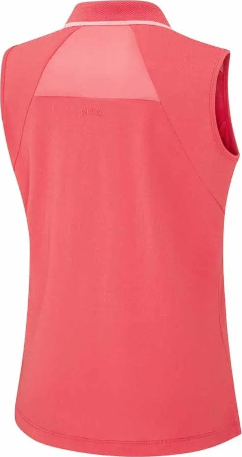 PING Eben Sleeveless polo da donna, paradise pink