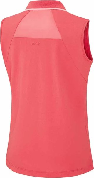 PING Eben Sleeveless polo da donna, paradise pink