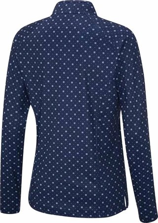 PING Arwen Printed Longsleeve polo da donna, micro monogram