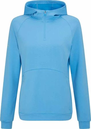 PING Rhona Textured felpa con cappuccio da donna, infinity blue