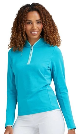 PING Abigale Fleece felpa da donna, turchese