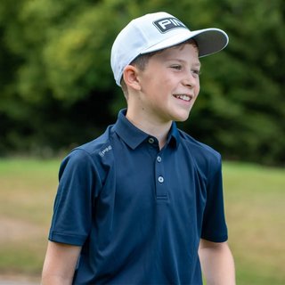 PING Lindum Junior polo da bambino, navy
