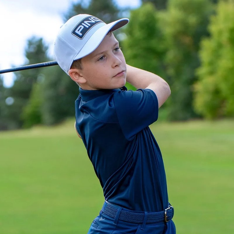 PING Lindum Junior polo da bambino, navy