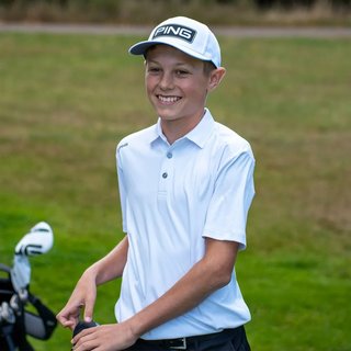 PING Lindum Junior polo da bambino, bianco