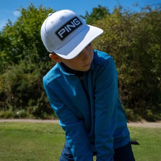 PING Ramsey Junior felpa, Snorkel Blue Marl