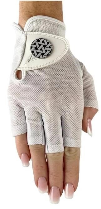 Best of Golf America Halfinfer guanto da donna, bianco