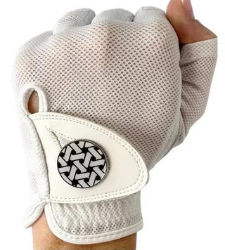 Best of Golf America Halfinfer guanto da donna, bianco