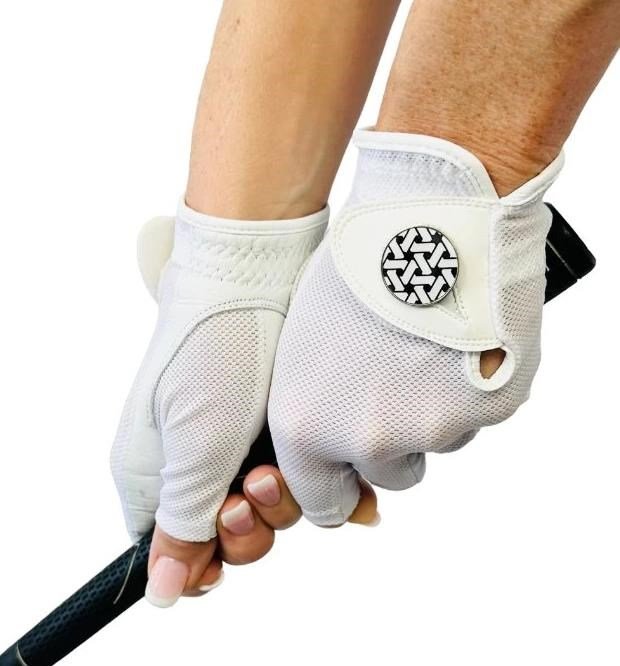 Best of Golf America Halfinfer guanto da donna, bianco