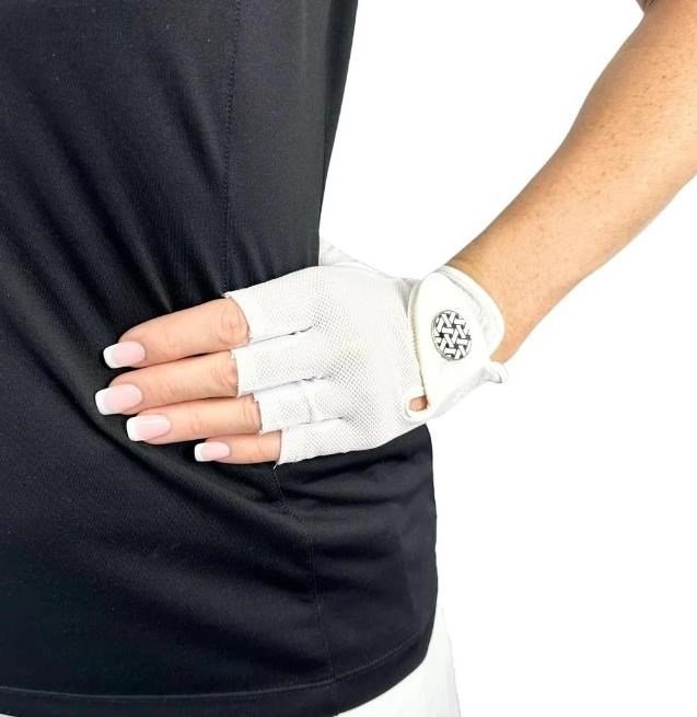 Best of Golf America Halfinfer guanto da donna, bianco