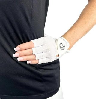 Best of Golf America Halfinfer guanto da donna, bianco