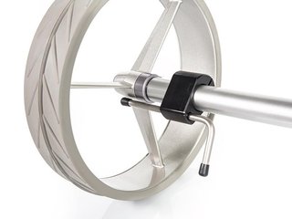 JuStar Silver carrello manuale a 3 ruote, finitura titanio argento + borsa da trasporto Classic, freno meccanico