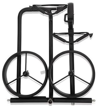JuStar Black 3-Wheeled carrello manuale, nero