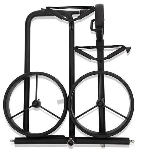 JuStar Black 3-Wheeled carrello manuale, nero