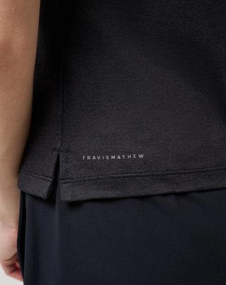 Travis Mathew Skyloft Light polo da donna, heather black