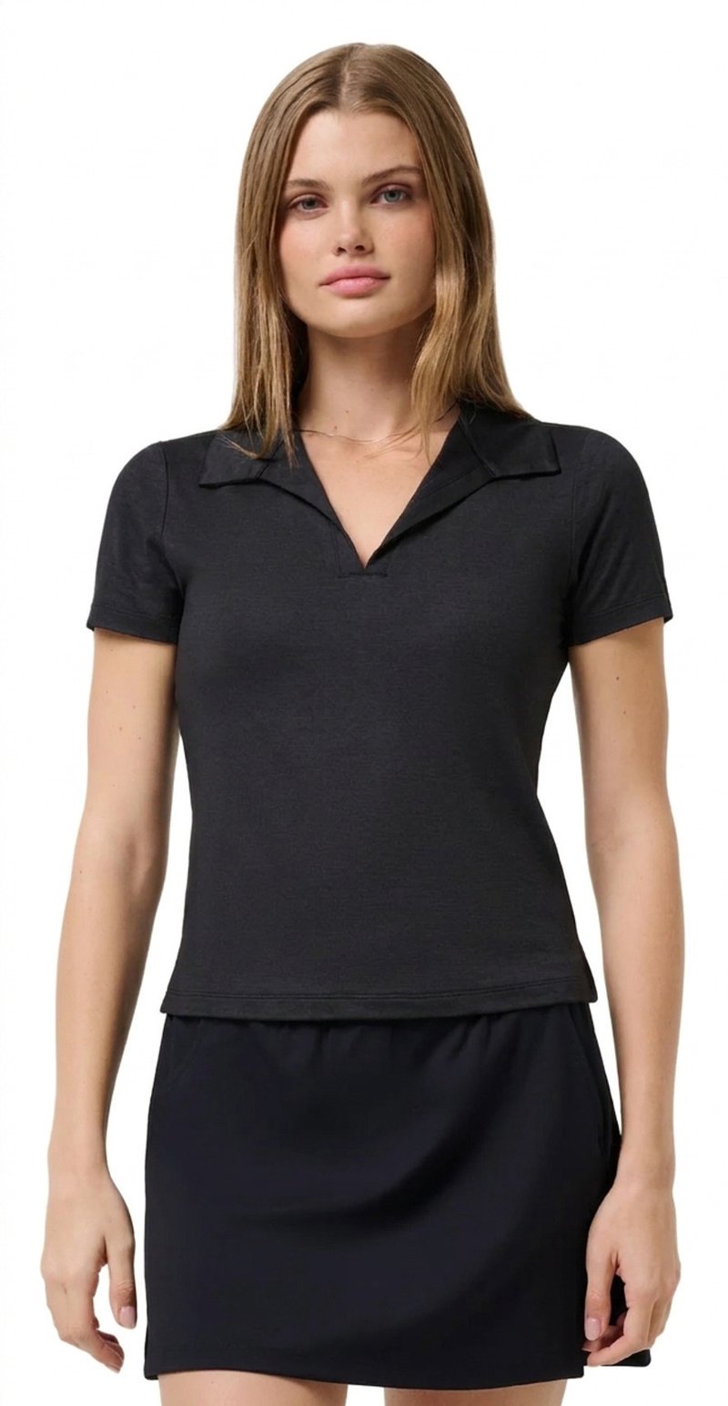 Travis Mathew Skyloft Light polo da donna, heather black