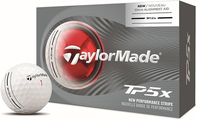 Confezione da sei palline da golf con banda di allineamento
