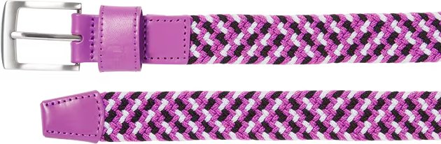 FootJoy Braided unisex cintura, nero/bianco/berry, lunga