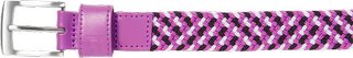 FootJoy Braided unisex cintura, nero/bianco/berry, lunga