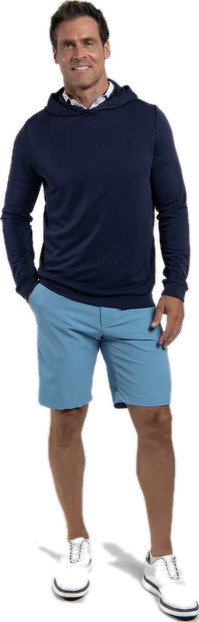 KJUS Kallen Hooded Midlayer felpa uomo, atlanta blue