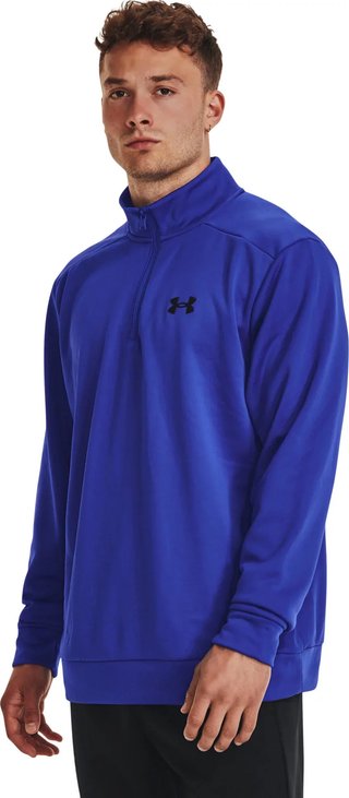 Under Armour Fleece 1/4 Zip felpa uomo, team royal