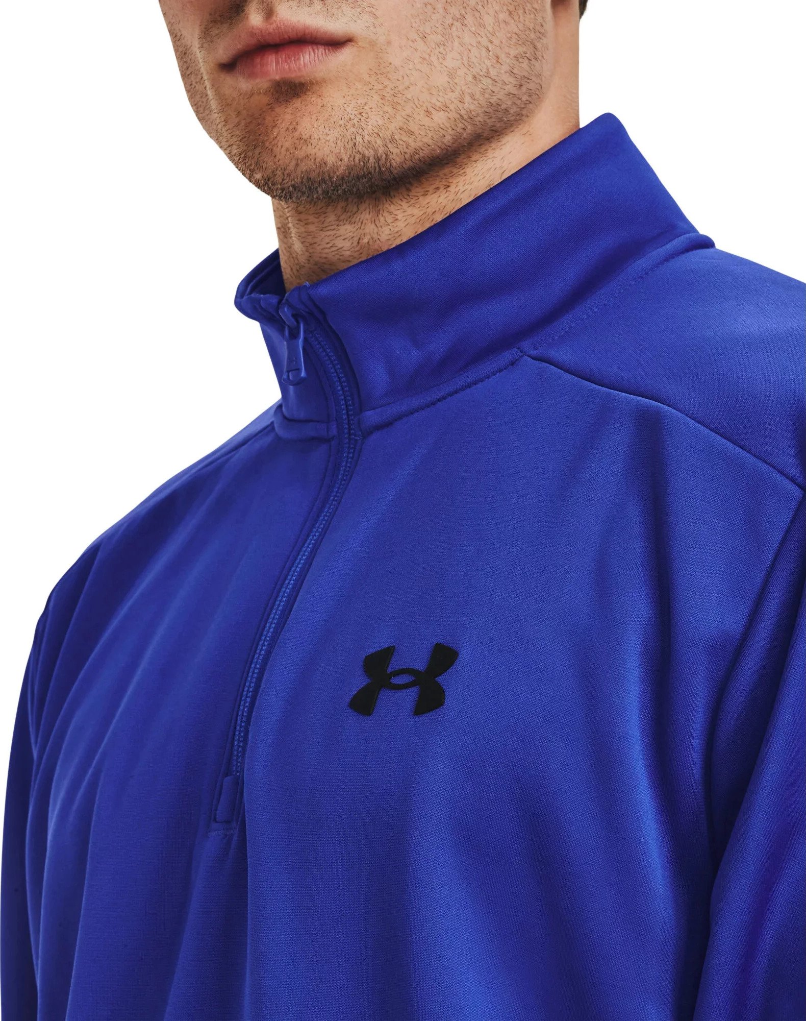 Under Armour Fleece 1/4 Zip felpa uomo, team royal