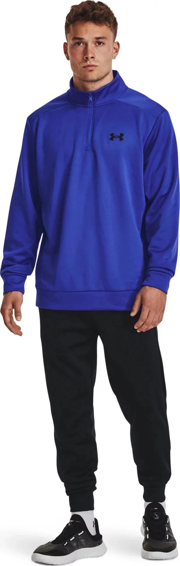 Under Armour Fleece 1/4 Zip felpa uomo, team royal