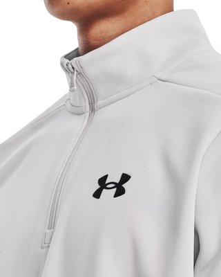 Under Armour Fleece 1/4 Zip felpa uomo, halo gray