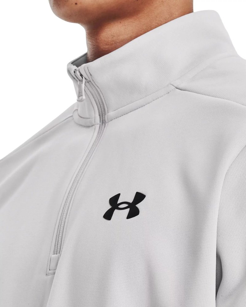Under Armour Fleece 1/4 Zip felpa uomo, halo gray