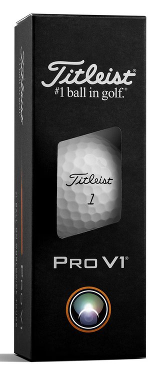 Titleist Pro V1 palline da golf, testo nero, numerazione standard 1-4, testo: X - 3 palline