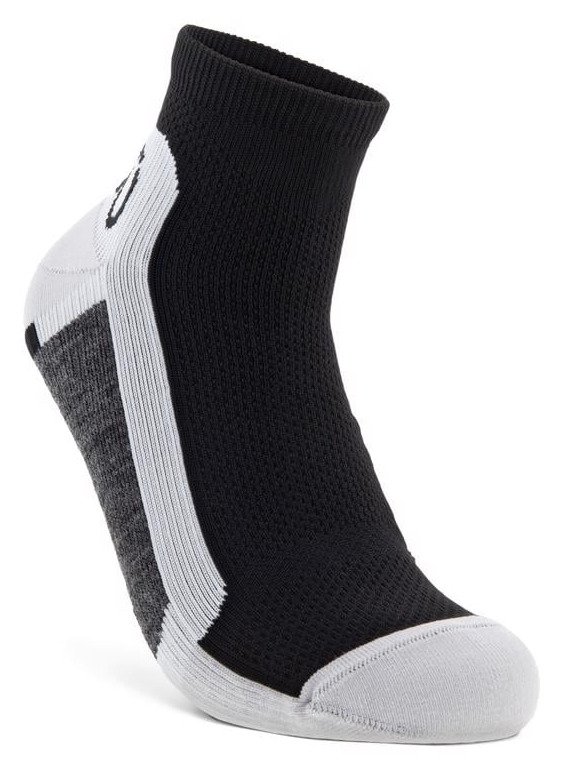 Ecco Tech Sporty Ankle-Cut calzini, Black/White