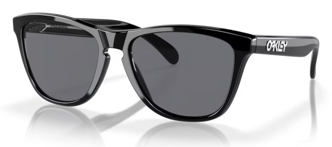 Oakley Frogskins Polished Black w/ Grey occhiali da sole