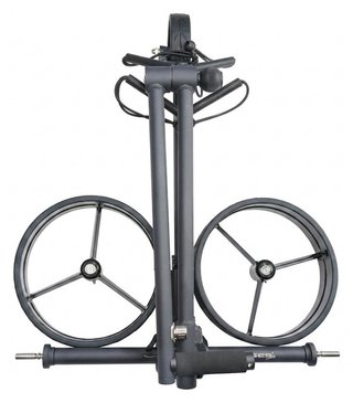 Davies Caddy SMART DHC carrello elettrico, nero/ruote rosse