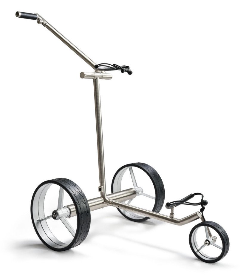 Davies Caddy Premium L carrello elettrico, ruote nere/grigie