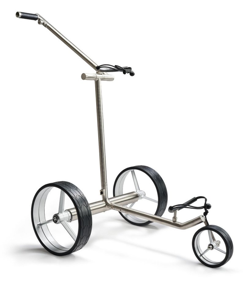 Davies Caddy Premium L carrello elettrico, ruote nere/grigie
