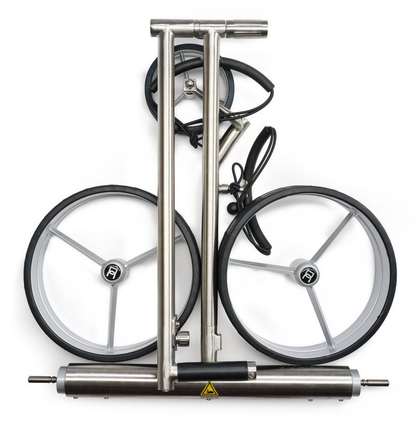 Davies Caddy Premium L carrello elettrico, ruote nere/grigie