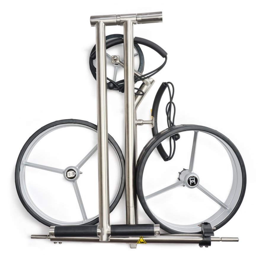 Davies Caddy Elegant carrello manuale, brush/black star wheels