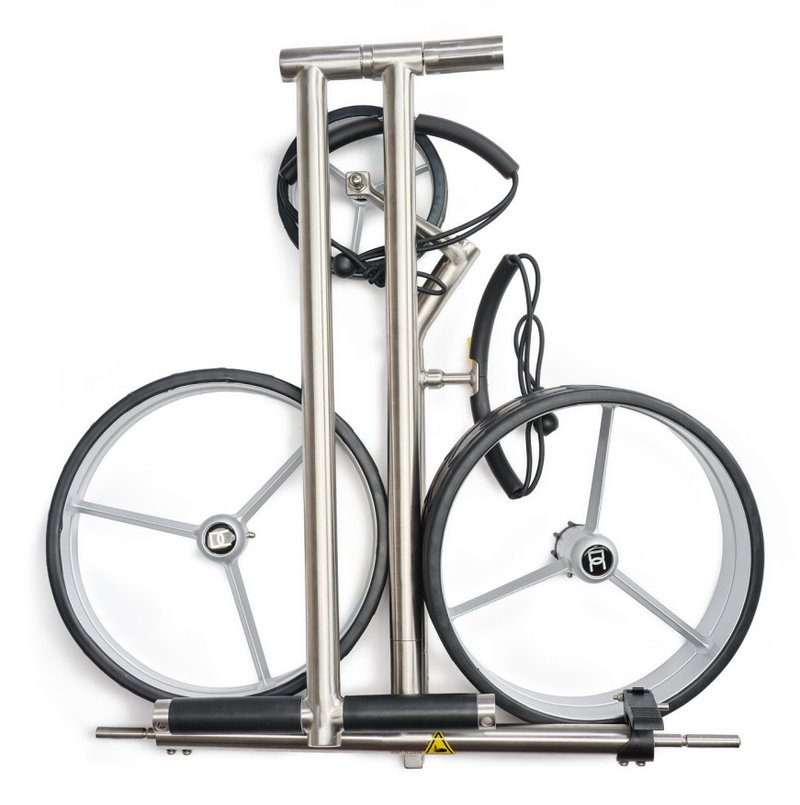 Davies Caddy Elegant carrello manuale, brush/black star wheels