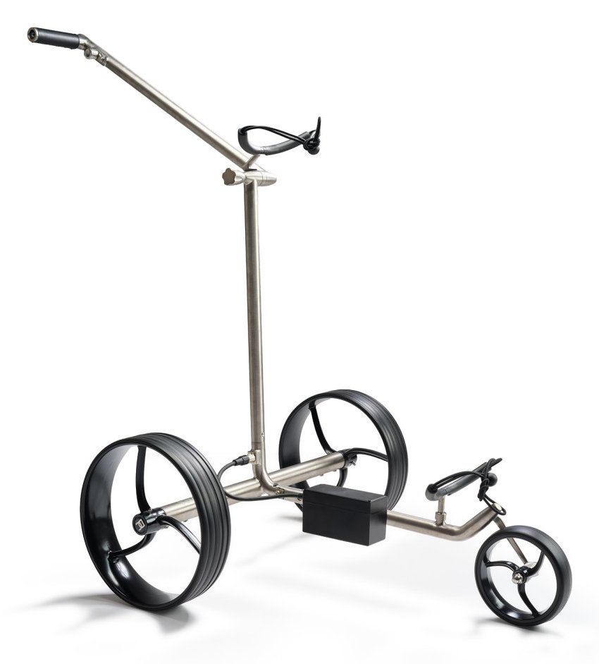 Davies Caddy Titan carrello elettrico, grigio/ruote nere