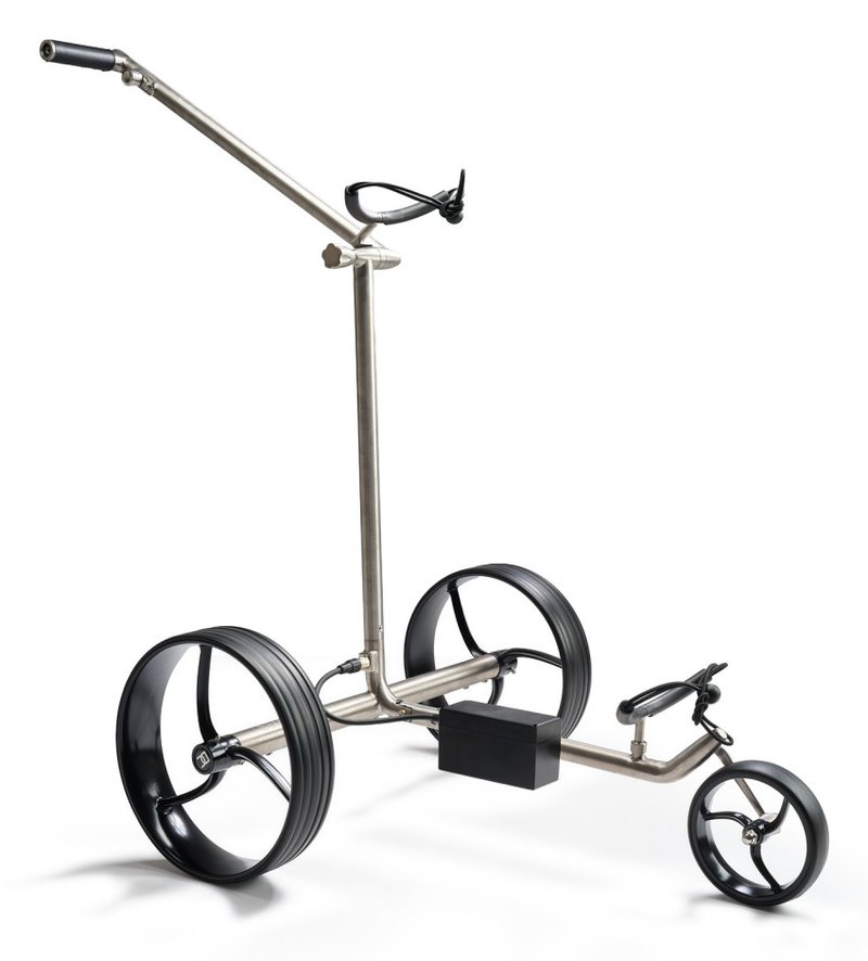 Davies Caddy Titan carrello elettrico, grigio/ruote nere