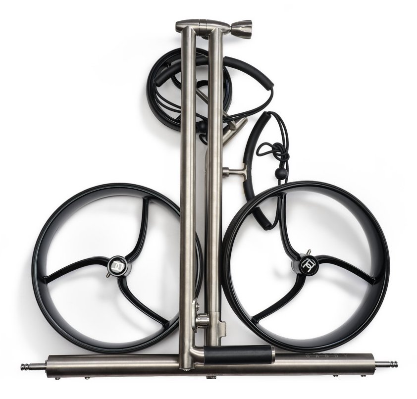Davies Caddy Titan carrello elettrico, grigio/ruote nere