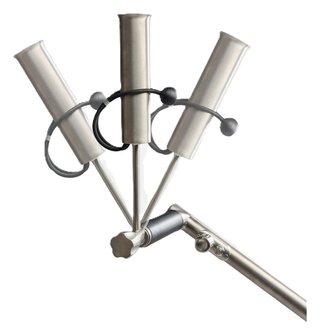 Davies Caddy Titan Adjustable Umbrella Holder accessorio per carrello, titanium