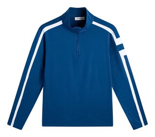 J.Lindeberg Keaton Quarter Zip Mid Layer maglia uomo, Estate Blue